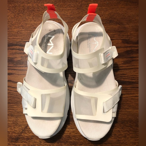 Chunky White Strap Sandals size 9 - Picture 2 of 7